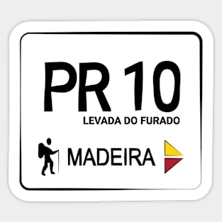 Madeira Island PR10 LEVADA DO FURADO logo Sticker